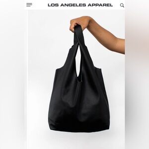 Los Angeles Apparel Leather Shopping Bag